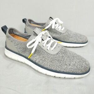 Cole Haan Generation Stitchlite Shoes Men 9.5 Gray Knit ZeroGrand Casual Dress
